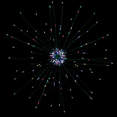 Northlight """20"""" Led Firework Green Branch Decoration Multi-Color""" String Lights