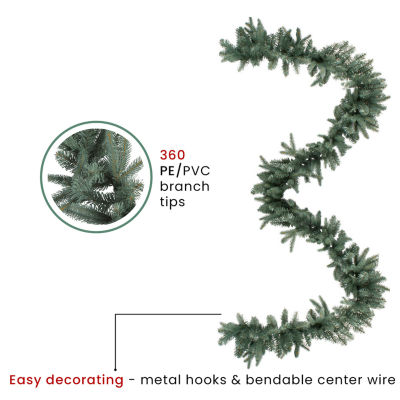 9' x 12'' Washington Frasier Fir Artificial Christmas Garland - Unlit