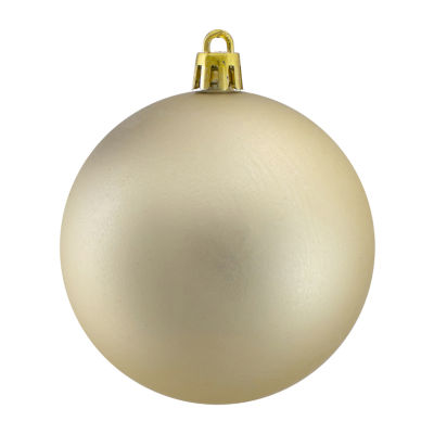 32ct Matte Champagne Gold Shatterproof Christmas Ball Ornaments 3.25'' (80mm)