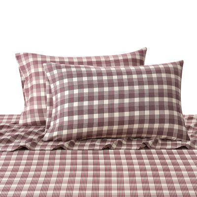 Bearpaw Herringbone Polyester Flannel Sheet Set
