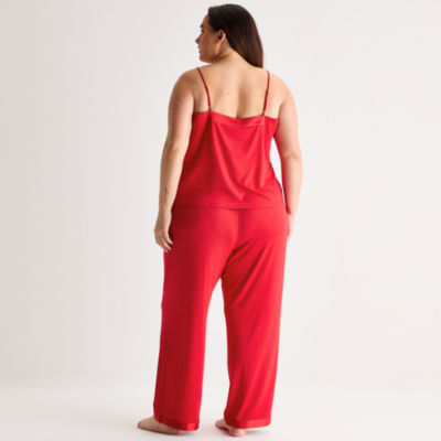 Ambrielle Womens V-Neck Sleeveless 2-pc. Pajama Sets