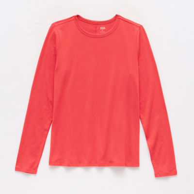 a.n.a Womens Crew Neck Long Sleeve T-Shirt