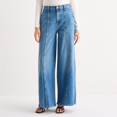 a.n.a Womens Highest Rise Wide Leg Jean