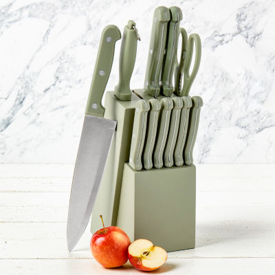Basic Essentials Stainless Steel 12-pc. Knife Block Set