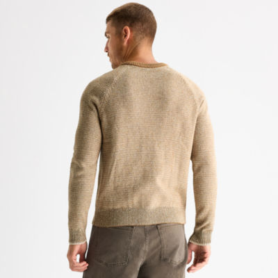 mutual weave Mens Crew Neck Long Sleeve Pullover Sweater