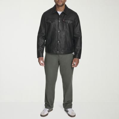 Levi's® Mens Faux Leather Midweight Trucker Jacket JCPenney