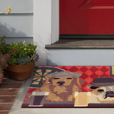 Liora Manne Frontporch Bar Patrol Animal Hand Tufted Indoor Outdoor Rectangular Accent Rug