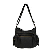 Stone Mountain Washed Leather Crossbody Bag, Color: Denim - JCPenney