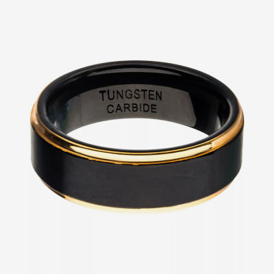 Inox Mens Jewelry Mens 8MM Tungsten Hypoallergenic Wedding Band