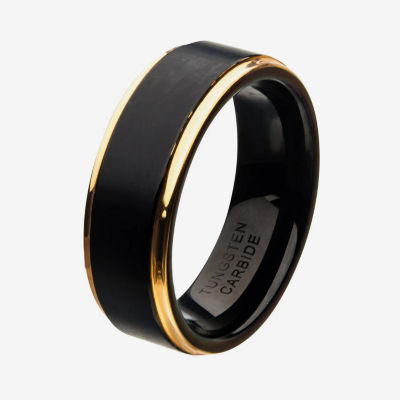 Inox Mens Jewelry Mens 8MM Tungsten Hypoallergenic Wedding Band