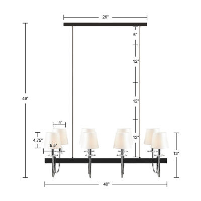 Hampton Hill Fairmount 8-Light Chandelier