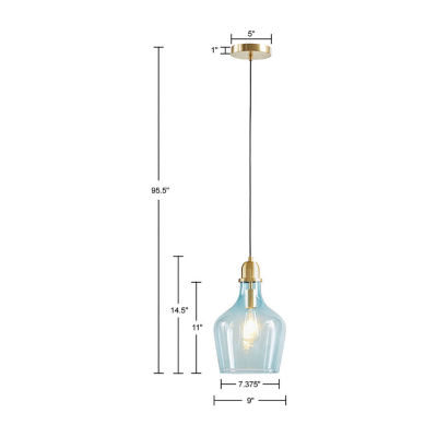 Hampton Hill Auburn Bell Shaped Pendant Light