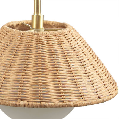 INK+IVY Laguna Rattan Weave Wall Sconce