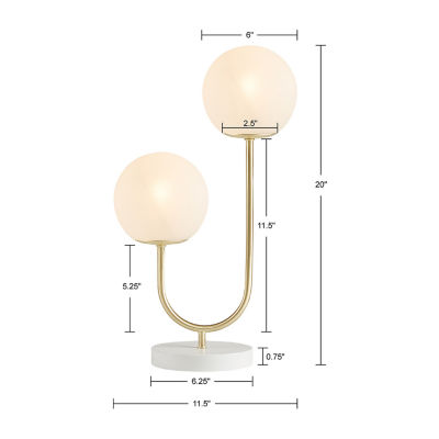 510 Design Zusa 2-Light Globe Table Lamp