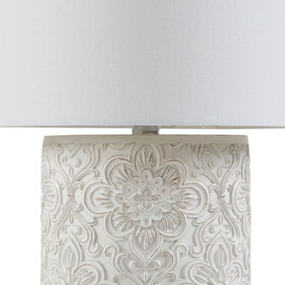Hampton Hill Ashbourne Embossed Floral Table Lamp