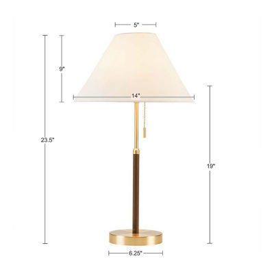 INK+IVY Bromley Two Tone Pull-Chain Table Lamp