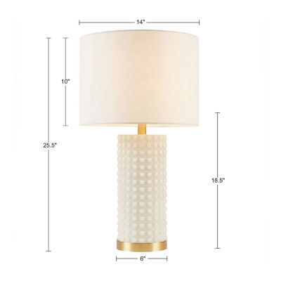 INK+IVY Grace Textured Dot Table Lamp