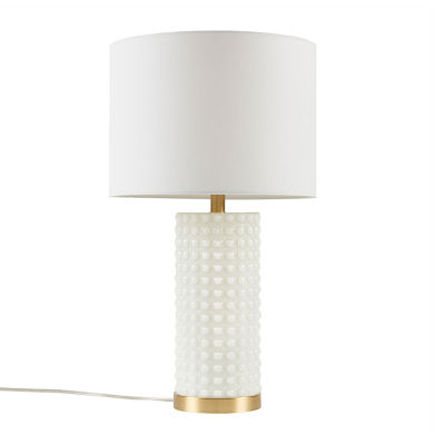 INK+IVY Grace Textured Dot Table Lamp