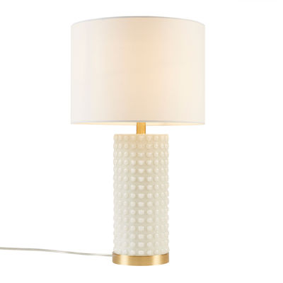 INK+IVY Grace Textured Dot Table Lamp