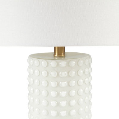 INK+IVY Grace Textured Dot Table Lamp