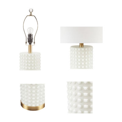 INK+IVY Grace Textured Dot Table Lamp