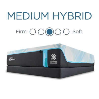 TEMPUR-Pedic LuxeBreeze™ 2.0 Medium Hybrid – Mattress + Box Spring