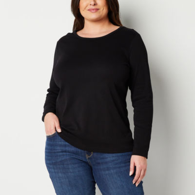 St john's bay store women's long sleeve shirts