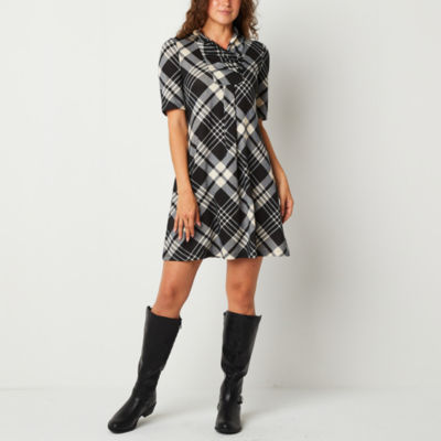 R & K Originals Short Sleeve Shift Dress