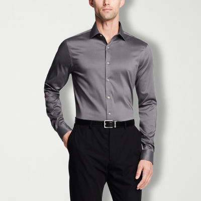 Van Heusen Slim Ultra Flex Mens Fit Wrinkle Free Long Sleeve Dress Shirt