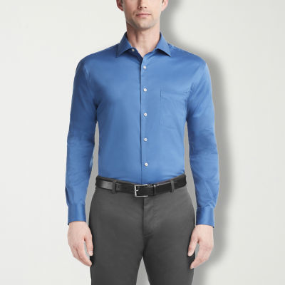 Van Heusen Slim Ultra Flex Mens Slim Fit Wrinkle Free Long Sleeve