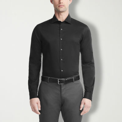 Men's Classic-Fit Non-Iron Performance Herringbone Dress Shirt