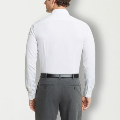 Van Heusen Slim Mens Fit Stretch Fabric Long Sleeve Dress Shirt