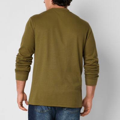 Frye and Co. Big and Tall Mens Crew Neck Long Sleeve Regular Fit Thermal Top