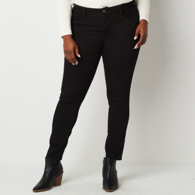 St. John's Bay Womens Plus Secretly Slender Skinny Jean