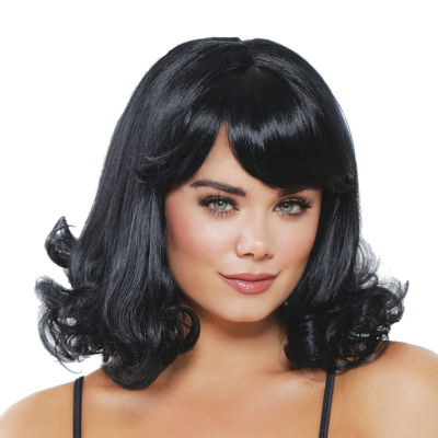 Womens Mid-Length Curly Wig Costume Accessory