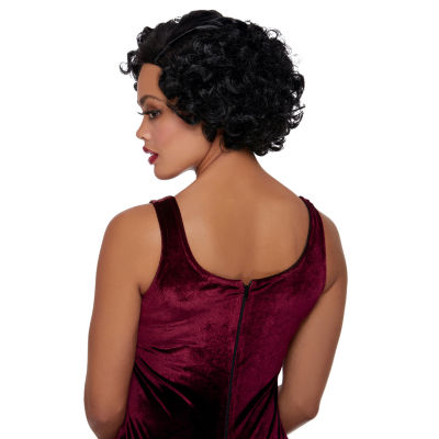Womens Flapper Wig Black Costume Accessory