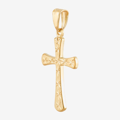 Unisex Adult 14K Gold Cross Pendant