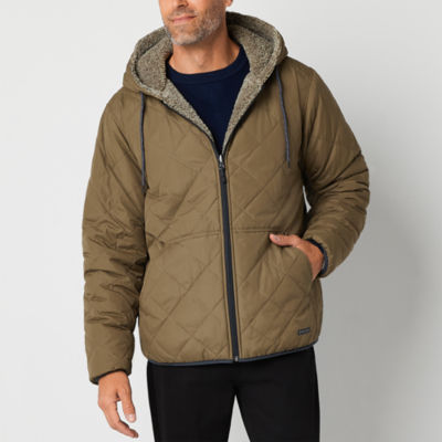 Free Country Mens Hooded Sherpa Lined Reversible Midweight Quilted Jacket |  Hamilton Place