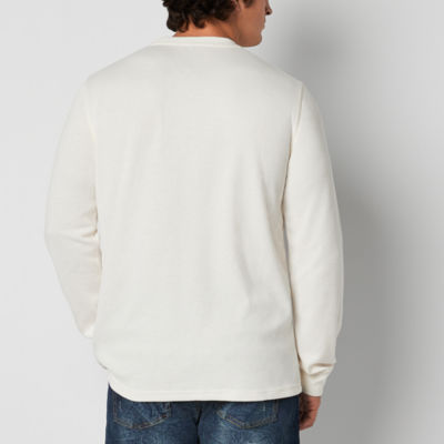 Long Sleeve Standard Fit Thermal Shirt - White