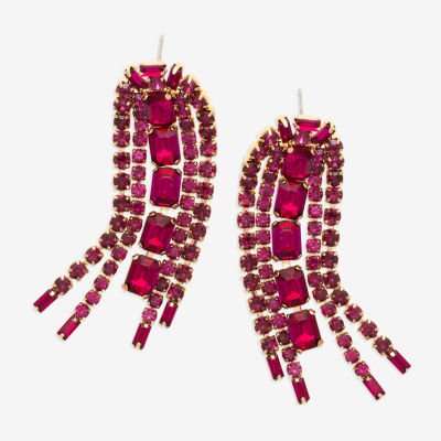 Bijoux Bar Tassel Glass Drop Earrings