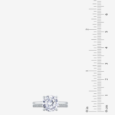 (G / Si2) Womens 3 1/3 Ct. T.W. Lab Grown White Diamond 14K Gold Round Solitaire Bridal Set