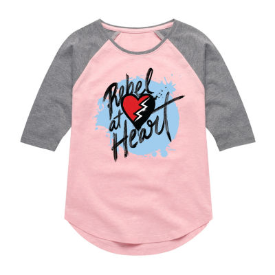 Big Girls Crew Neck 3/4 Sleeve Descendants T-Shirt