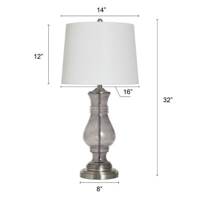 Stylecraft 32" Smoked Table Lamp