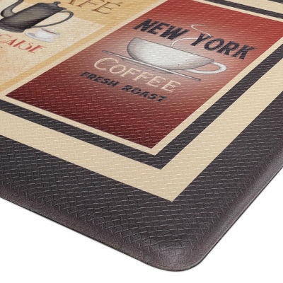 Achim Cozy Cafe Anti Fatigue 18"X30" Kitchen Mat