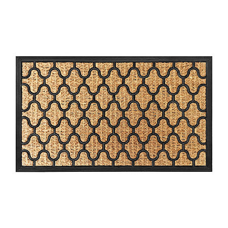 Achim Harlequin Natural Coir 18X30 Doormat, One Size, Brown