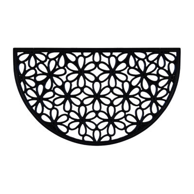 Achim SLC Daisy Wrought Iron Rubber 18"X30" Doormat