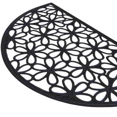 Achim SLC Daisy Wrought Iron Rubber 18"X30" Doormat