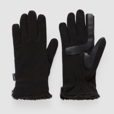 Isotoner Fleece Solid Glove Touch Screen Enabled Cold Weather Gloves