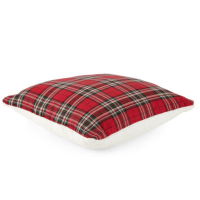 North Pole Trading Co. Plaid Square Throw Pillow