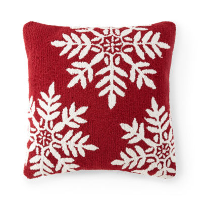 North Pole Trading Co. Snowflake Square Throw Pillow